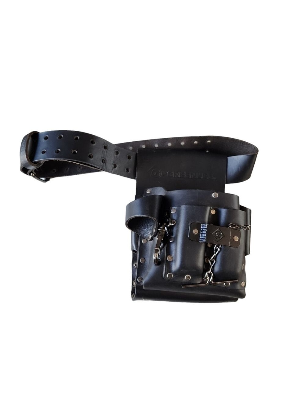 Greenlee leather Heavy-duty 8 pocket pouch and adjustable belt